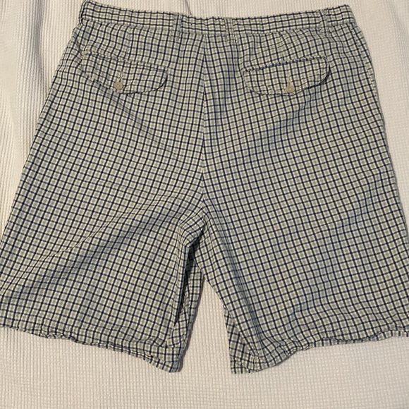 George blue and white plaid shorts - Picture 2 of 3